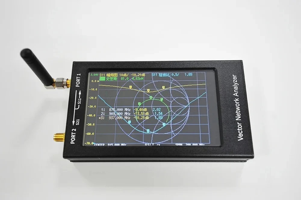 50k-3G Vector Network Analyzer NanoVNA-V2 F 4.3-inch HF VHF UHF Antenna Analyzer