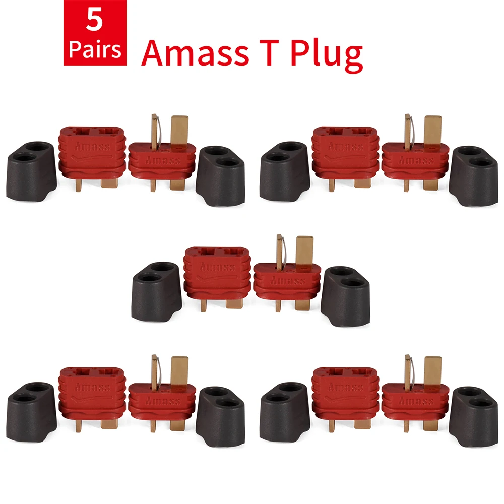 Фото 9IMOD 5/10 пар XT60 XT30 XT90 T-plug штекерные гнездовые разъемы Amass XT30U XT60H XT90 T штекерные разъемы для батареи Lipo RC №5