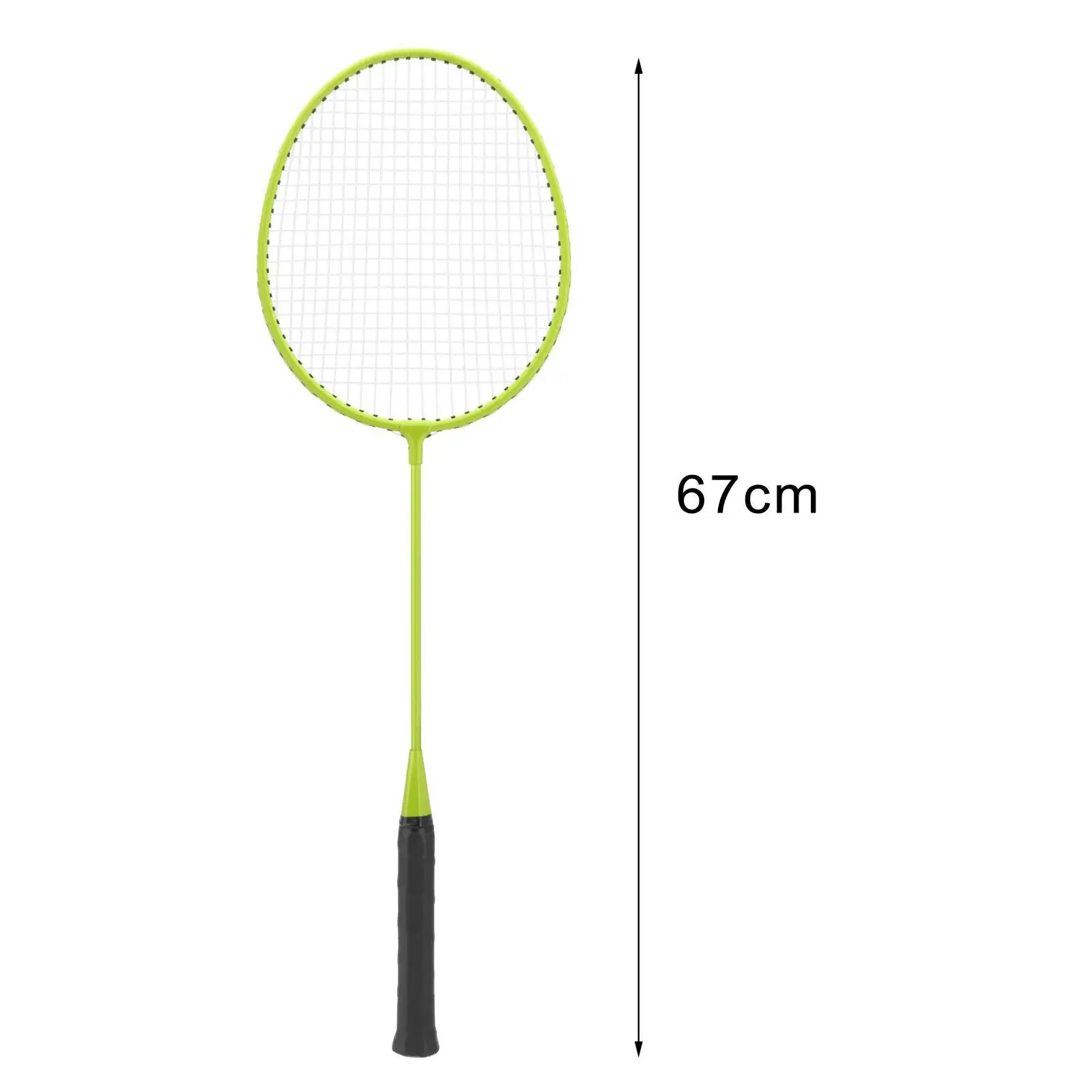 2x Badminton Racquet Professional Badminton Set with 3 Nylon Balls Alloy Shaft Beginners Lightweight Equipment