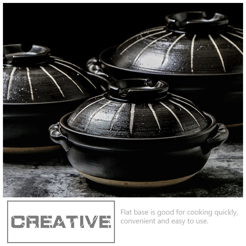 Pot Ceramic Japanese Donabe Soup Porcelain Hot Casserole Bowl Clay Cooker Stew Noodle Cooking Rice Cookware Chinese Bento casserole pot