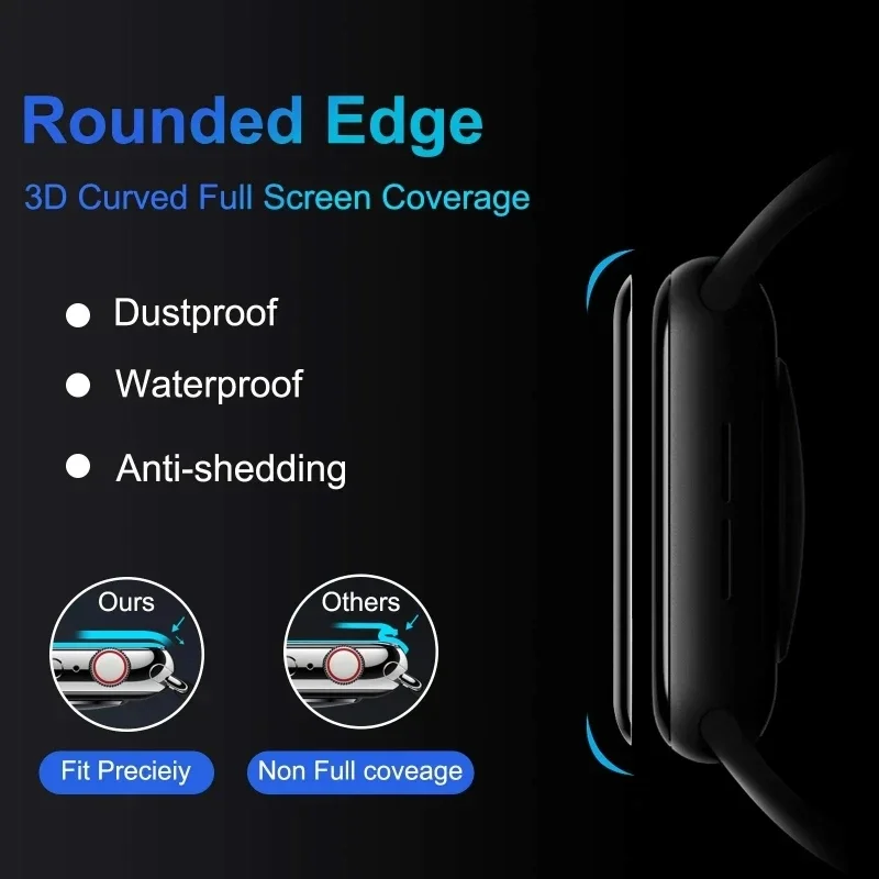 3PCS Ceramic film For Apple watch Ultra 8 7 49mm 45mm 41mm Screen protector For Apple watch 6 5 4 SE 44mm 40mm 3 2 1 9 10 46mm - Image 2