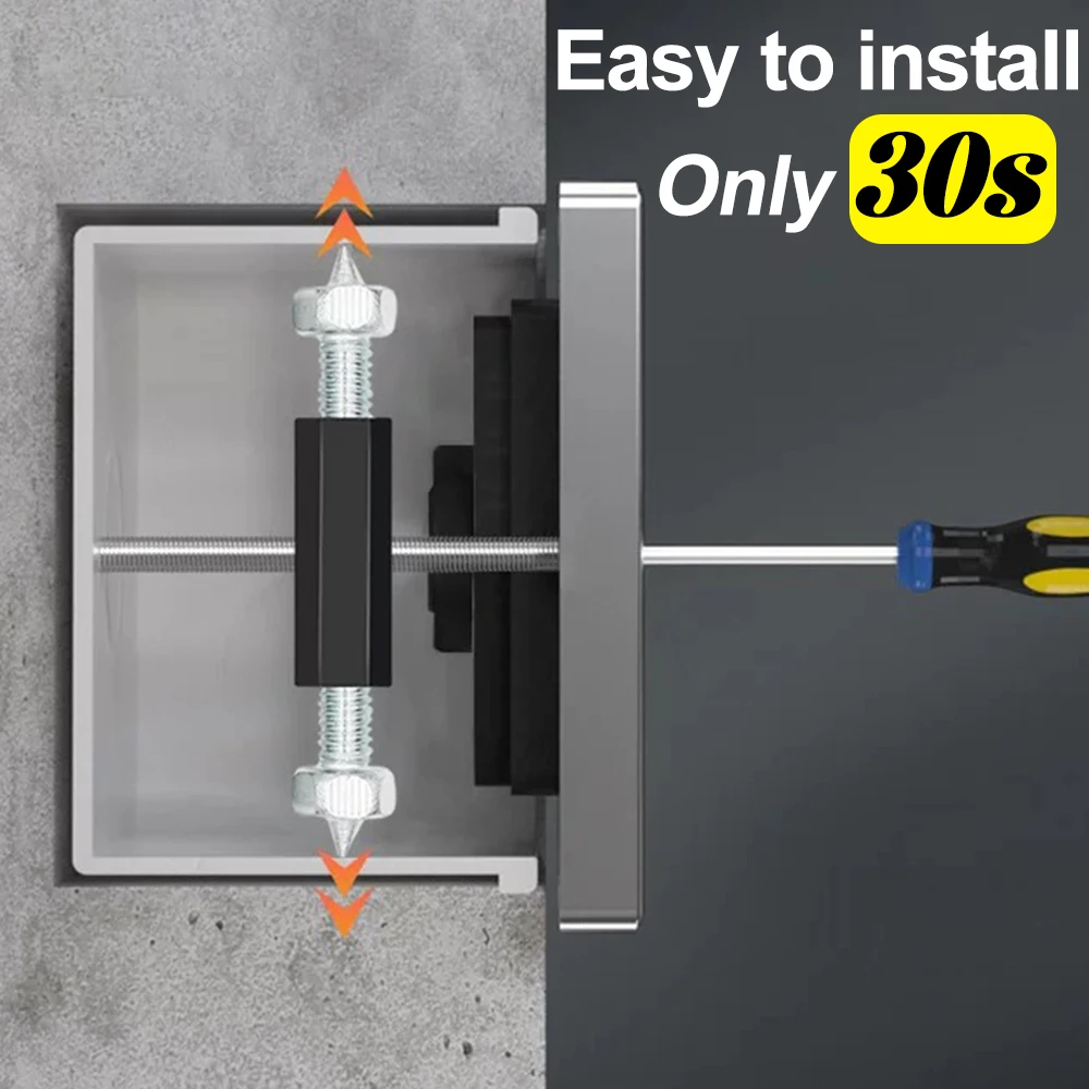 Wall switch socket repairer Wall Switch Socket Cassette Repair Kit Universal Insulate Socket Box Screw Support Rod Wrench 86/118 Type Electrical Accessories