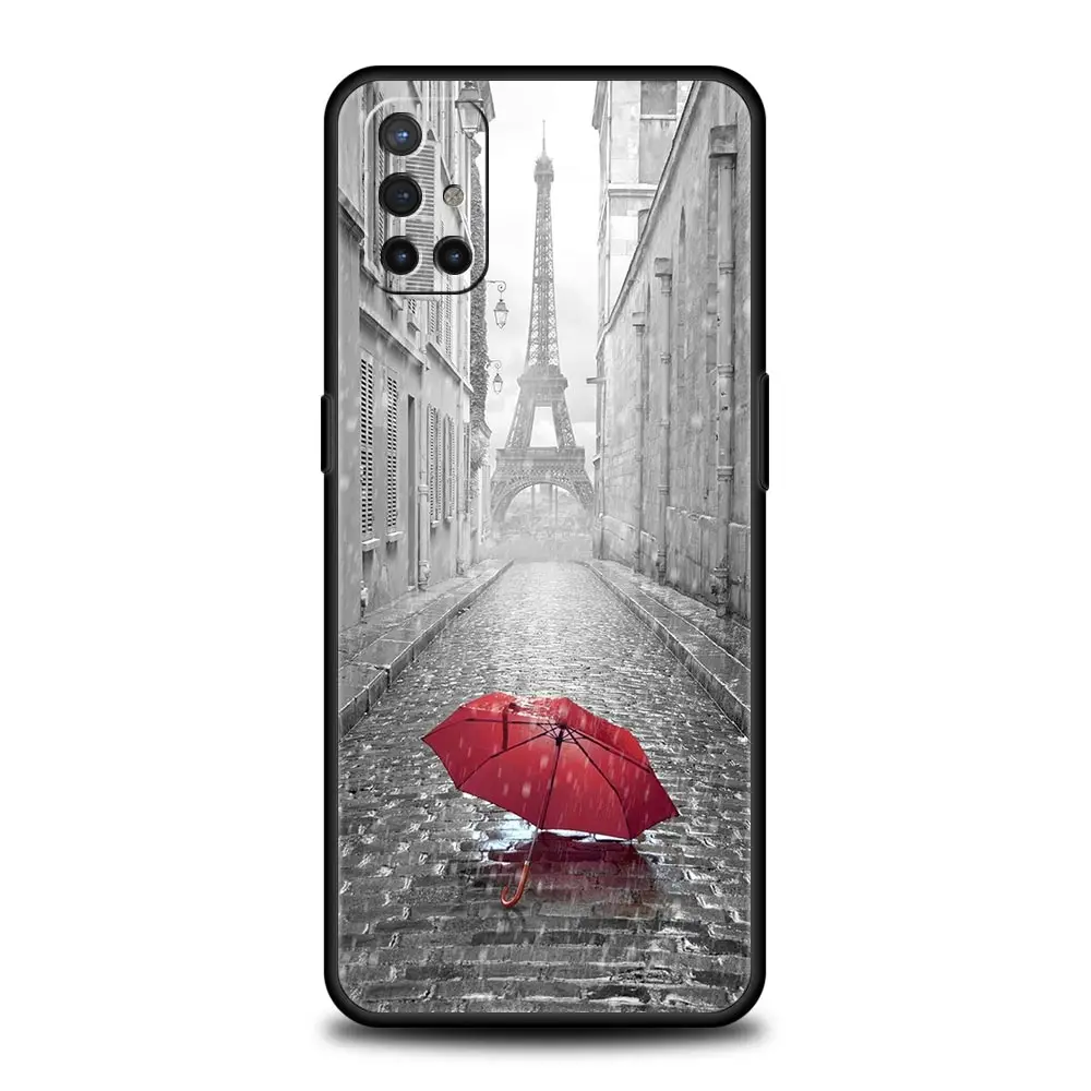 Red Umbrella Eiffel Tower Design Phone Case Cover
