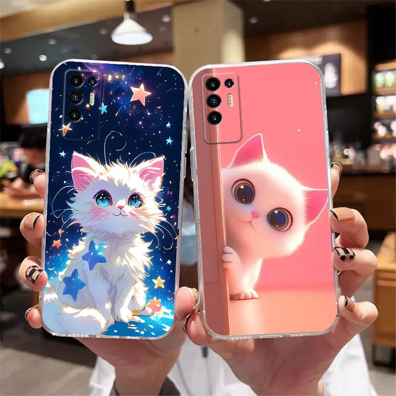 Floral Clear Shockproof Soft Silicone Protective Phone Case Cover