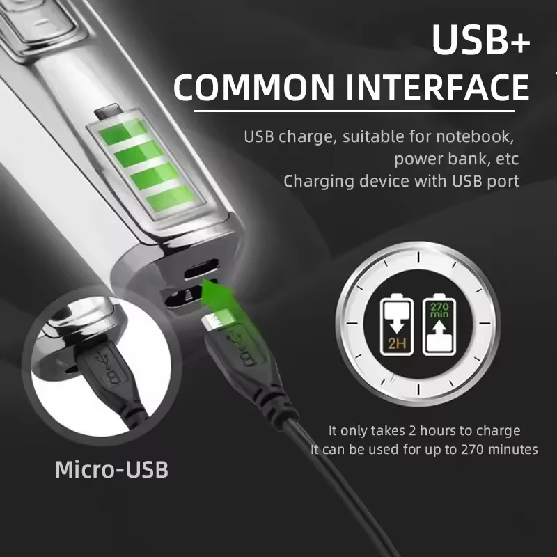 Kemei KM-5027 Original Electric Hair Clipper Rechargeable Hair Trimmer LCD Display Hairdresser Professional Cutting Machine 6