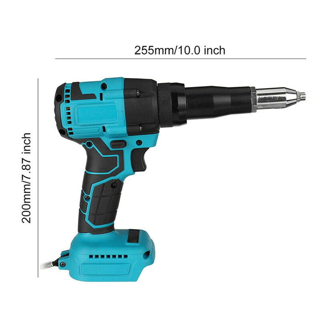 Bürstenlose elektrische Nietpistole, 720 W Nietmutternpistole, Bohrer, kabellose Nietmutternpistole, automatische Niete für Makita 18 V Batteriestifte – Detail 8