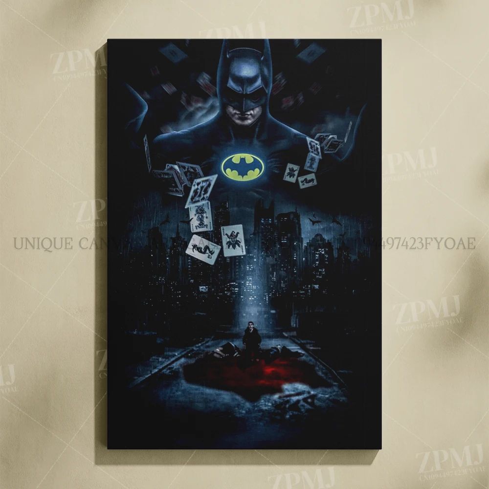 Justice League Superhero Batman Wall Art - Canvas Home Decor Poster Prints