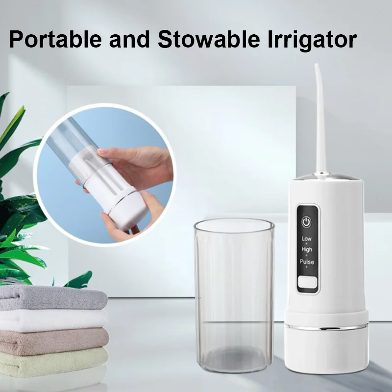 

Protable Dental Irrigator Water Teeth Cleaner Irrigator Water Flosser USB Rechargeable Mouth Washing Machine Low Noise 3 Modes