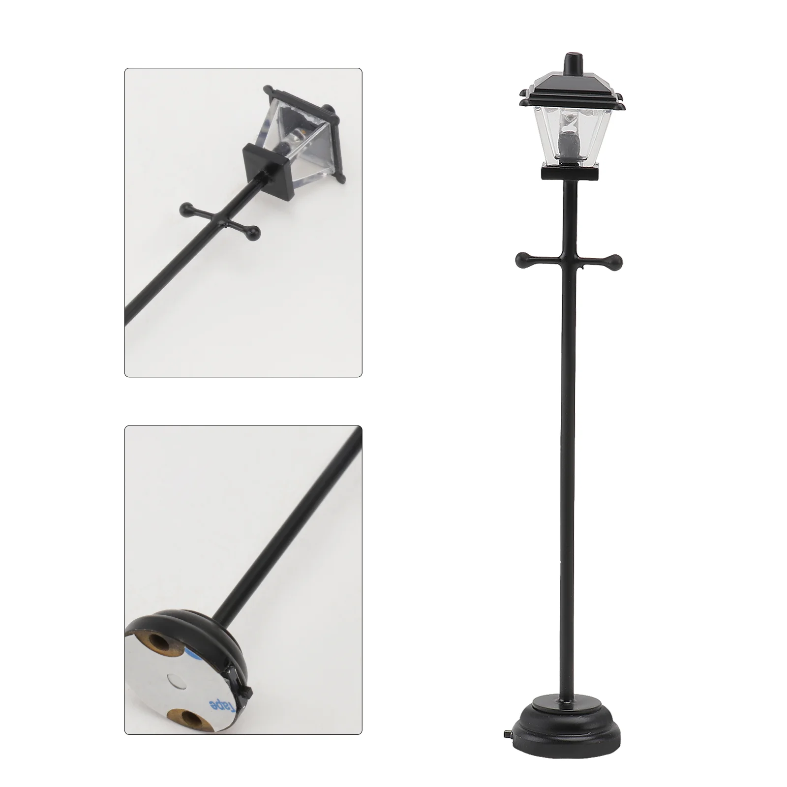 

Street Light Model 1: 12 Railway Train Lamp Post Lights LED Outdoor Pathway Lantern Post for House Landscape Accessories