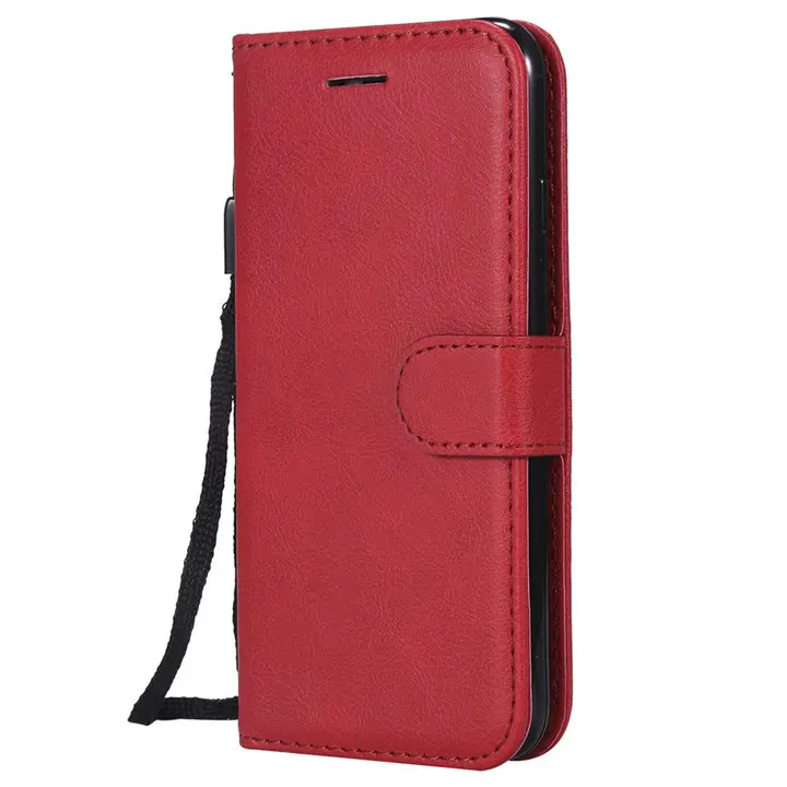 Solid Color Card Slot Phone Case Cover