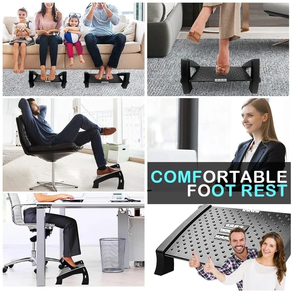 Professional Foot Rest Under Desk for Office Use, Height Adjustable Foot  Rest with Massage Surface Ergonomic Foot Stool for Desk - AliExpress