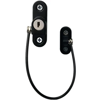 Child Baby Safety Security Lock Kid Lock Window Restrictor Security Wire Latch for Most Types of Window and Door 2