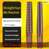 KBDA 2PCS/Set Hand Taper Reamer MT0/MT1/MT2/MT3/MT4/MT5 Straight Handle Coarse Reamer Fine Reamer for Milling Finishing Tools 1
