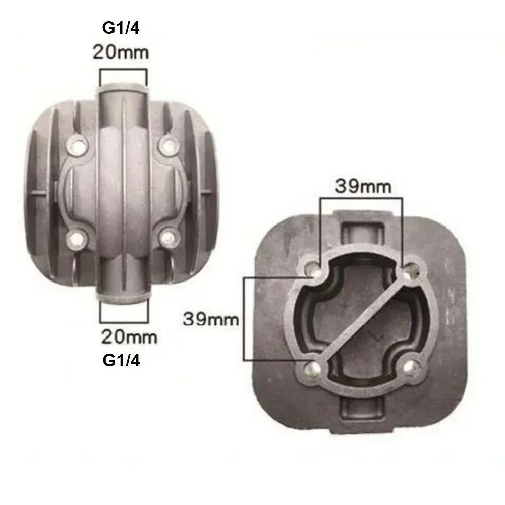 2 Testate Cilindro In Alluminio Per Compressore D'aria 2.5/3P – Filetto G3/8", Ricambio Raffreddato, Joyzan