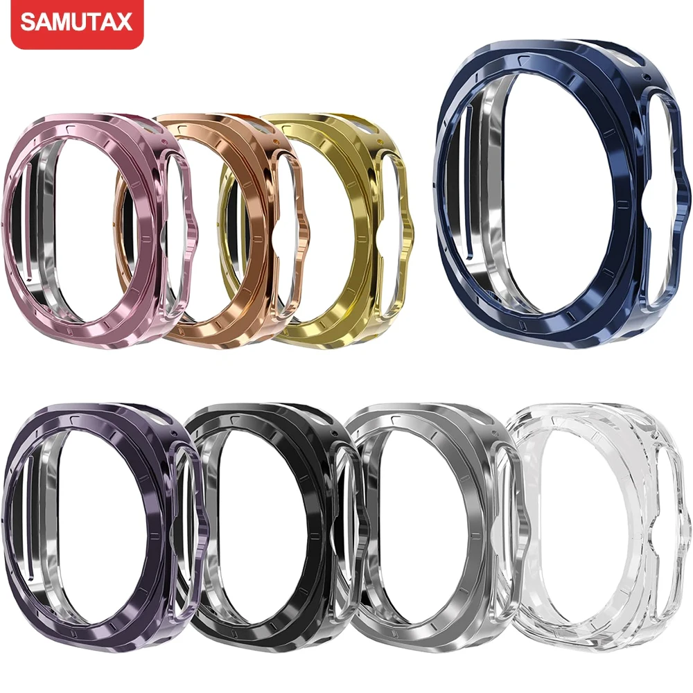 Full Case for Samsung Galaxy Watch 7 Ultra 47MM TPU Hollow Bumper Shell Frame Protector Case for Galaxy Watch 7 Accessorie