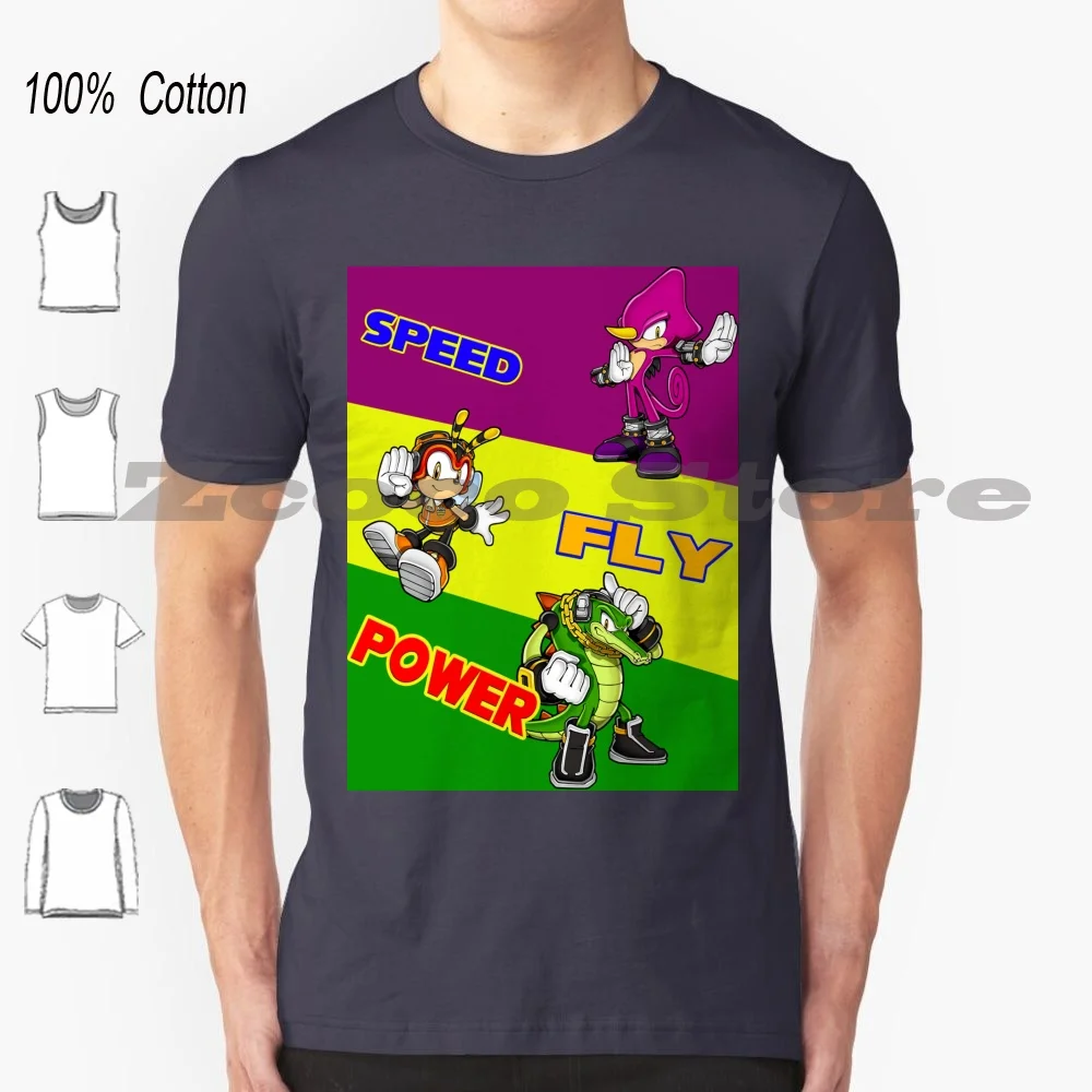 T-Shirt Squadra 100% Cotone Uomo Donna Modello Personalizzato Shadow Tails Fox Blaze Cat Cream Rabbit Amy Rose Dragon Crash Dbz Games