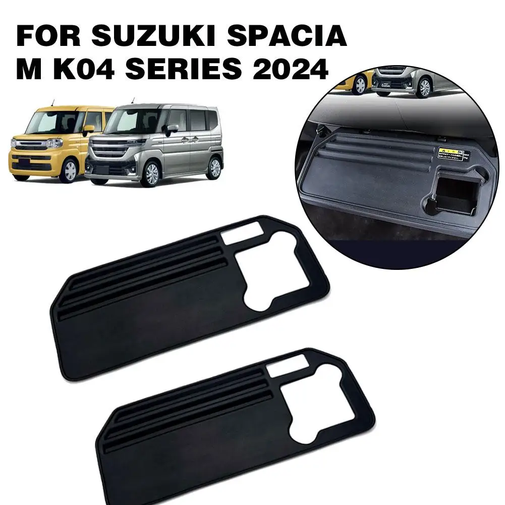 

1 пара, антискользящий черный коврик из ТПЭ для Suzuki Spacia M серии K04