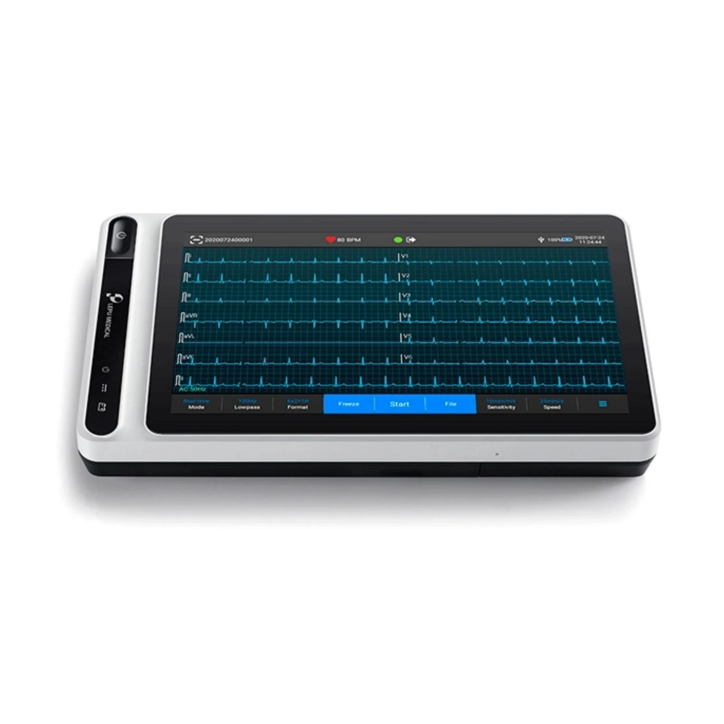 

Портативное электрическое металлическое устройство Holter с 12-контактным монитором ЭКГ, цветным дисплеем для больницы