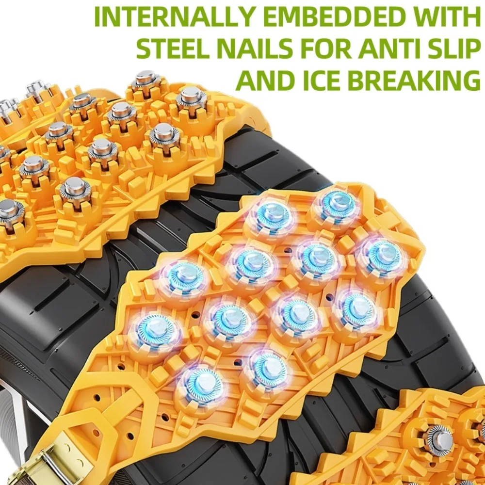 Car Tire Anti-skid Chain Outdoor Snow Emergency Anti-skid Ice Breaking Chain Off Road Accessories