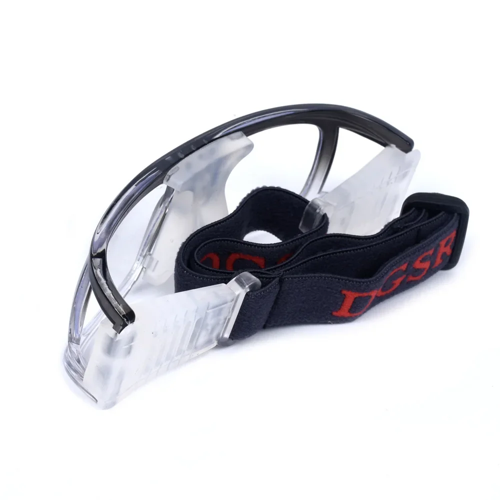 Outdoor training glasses showing myopia frame insert.