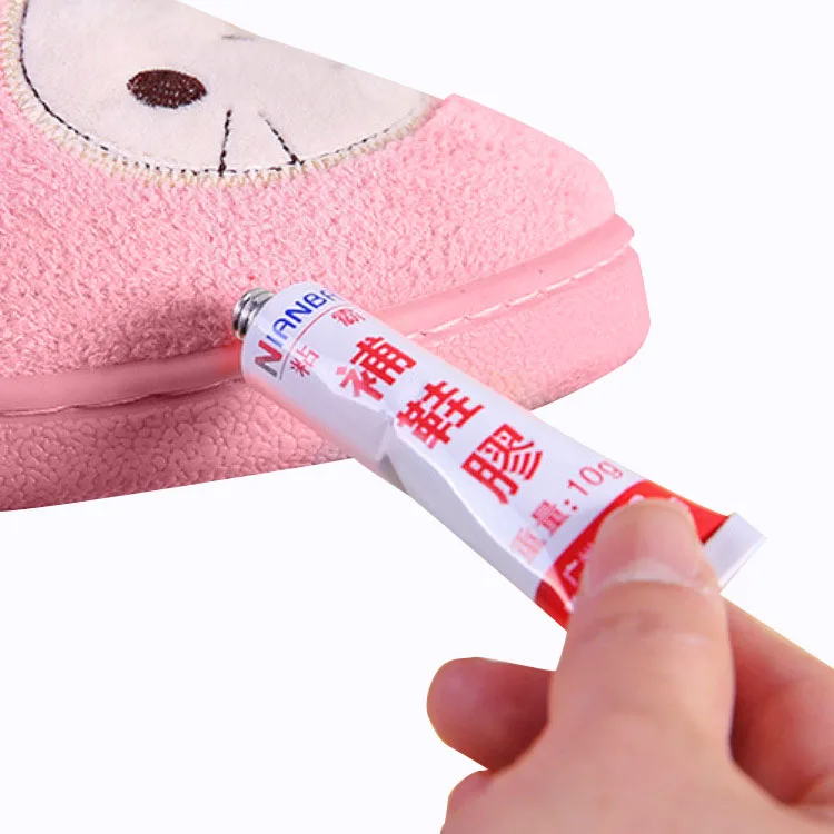 강력한 신발 수리 액체 접착제, 방수 빠른 건조, 손 손상 없음, 원단 세트 액세서리, 섬유 베니어, 10p