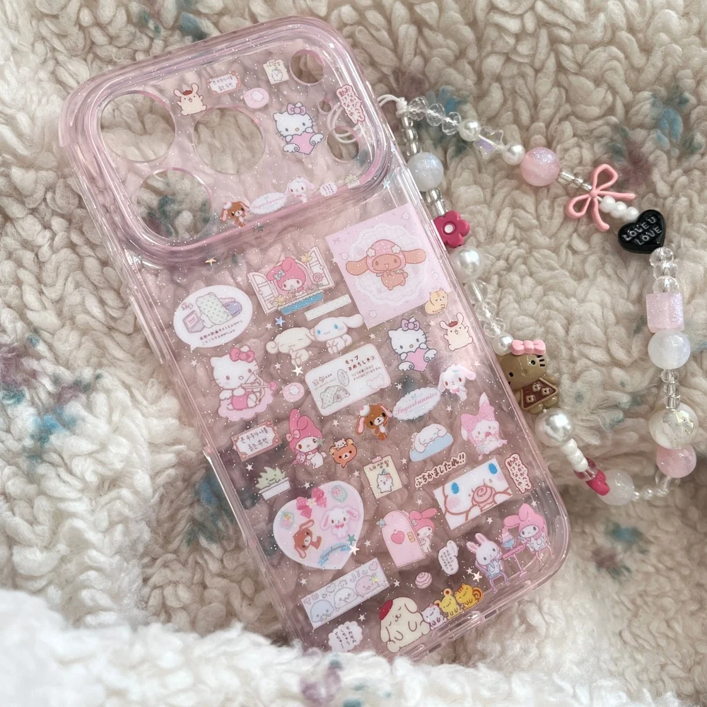 Hello Kitty Melody Cartoon Pink Phone Case image 12