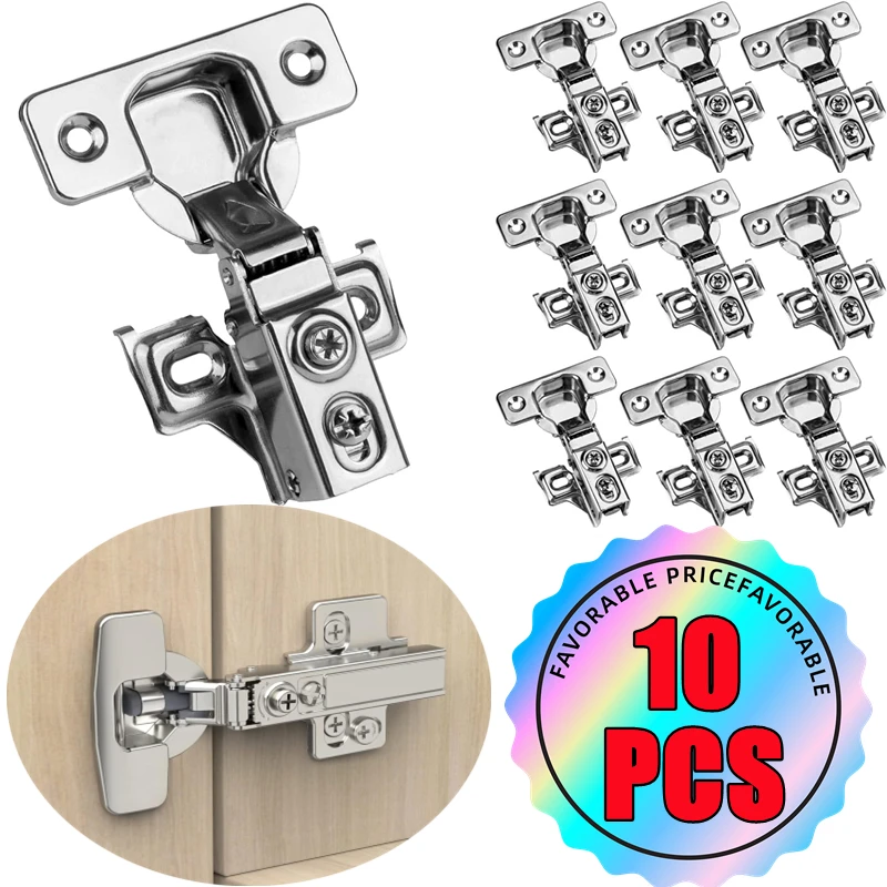 4-Pack Full Overlay Soft Close Cabinet Hinges – Hydraulic Silent Closing, 100° Opening, Easy Clip-On Installation