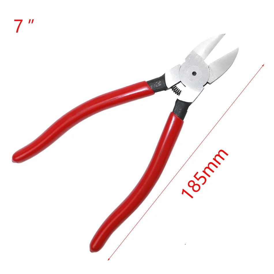 Wire cutting nippers 5 6 7 inch diagonal pliers hand tools cable cutter water rubber shank
