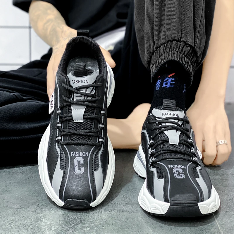 

Fashion Men Outdoor Light Breathable Sneakers Male Comfortable Running Shoes Men's Lace-Up Sports Walking Jogging Shoes for Men