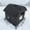 Cat House for Indoor and Outdoor CatsWaterproof Fully Insulated Shelter for Stray and Feral Cats Great for Cat Beds for Outdoor 3