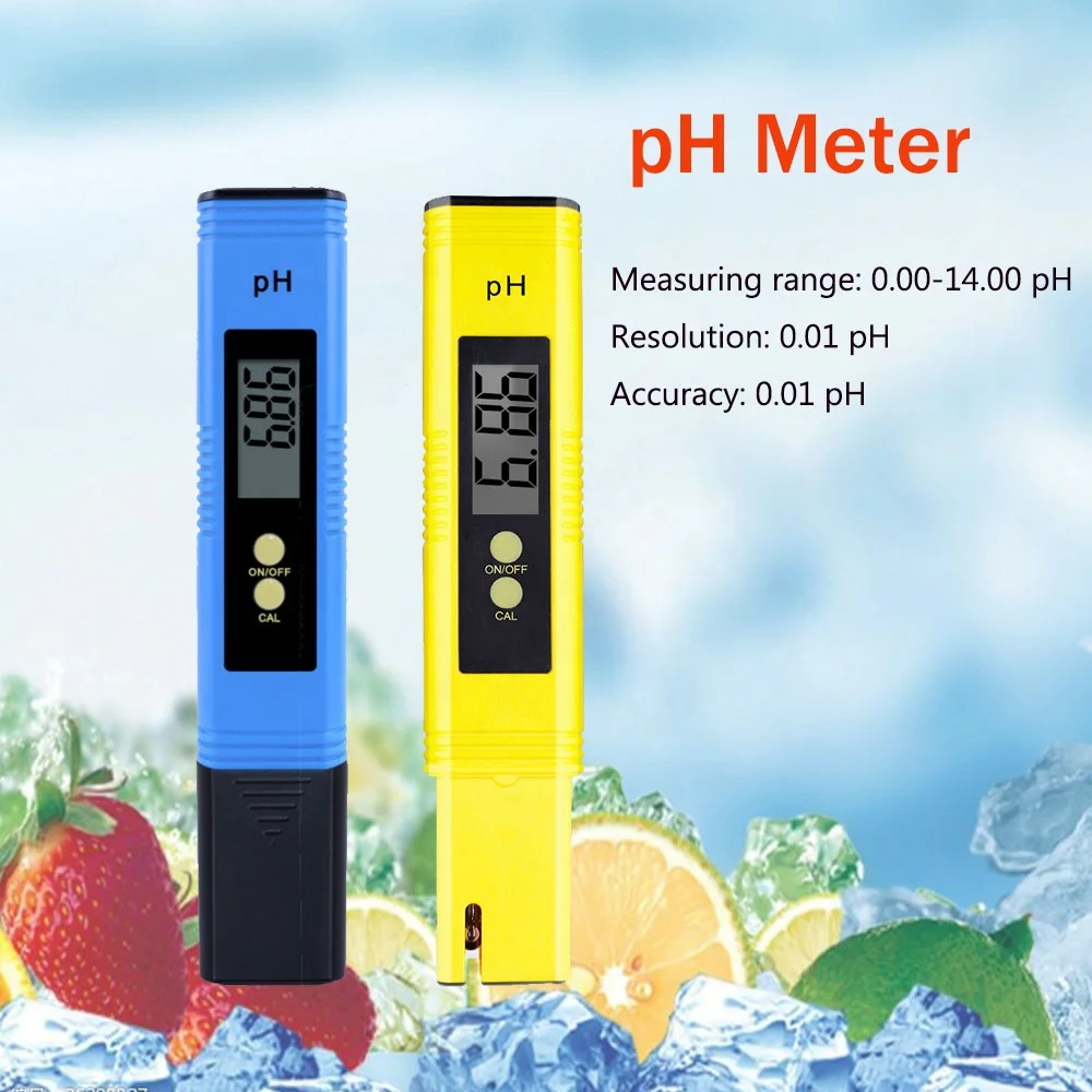 High Precision Pocket PH Meter Aquarium Pool Water PH Tester Pen Digital Water Quality Detector