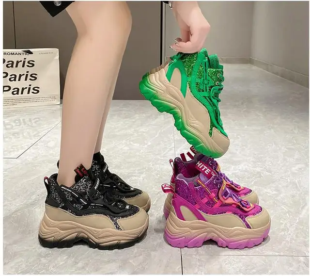 Fashion Women Shoes Dad Chunky Sneakers | Platform Sneakers Women 