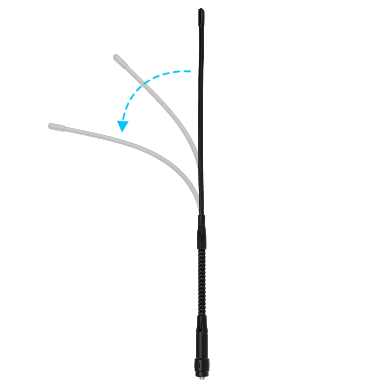 Dual Band UHF VHF Ham Radio Antenna Soft Whip for Two Way Radios