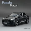 1:32 Porsche Macan T SUV Car Model Alloy Diecast Simulation Toy Sound Light Pull Back Collecte Decorates Gift for Boy Birthday 1