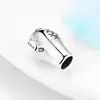 Fashion Women 925 Silver Hairdressing Tool Scissors and Comb Dangle Charms Beads Fit Original  Charm Bracelet Jewelry 4