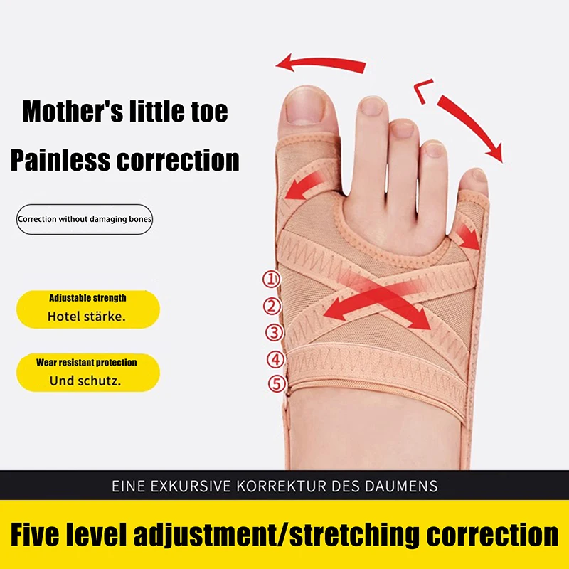 New Fabric Bunion Corrector Toe Separator Adjustable Hallux Valgus Sleeve_voghion.com