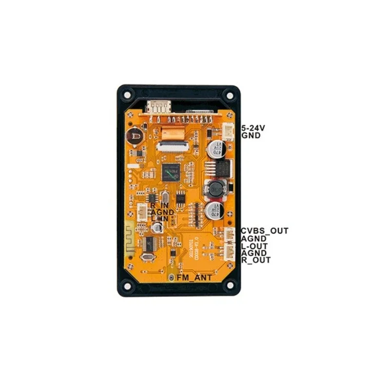 Stereo audio receiver HD video player MP3 decoder board FLAC WAV APE FM radio Bluetooth-compatible 5.0 for car amplifier board