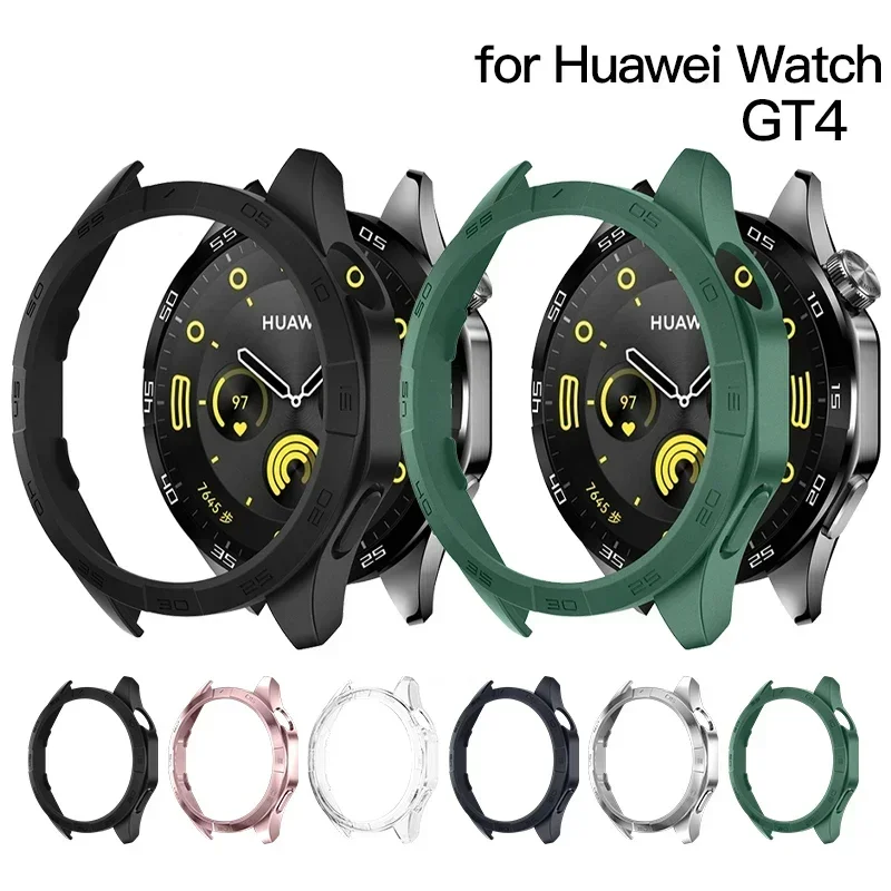 Sleek Protective Bumper Case for Huawei Watch GT 4 46mm (No Screen Protector) - Men's & Women's Accessory