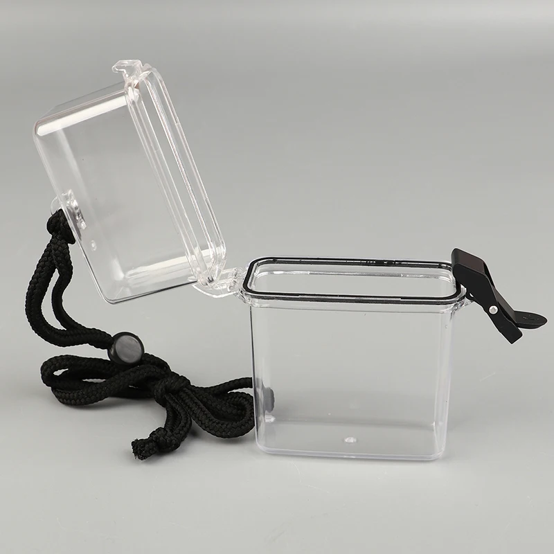 Portable Card Sealed Storage Can Money Key Waterproof Tank Transparent Collect Classification Box School Stationery Stationery Organizer Stationery Storage Box
