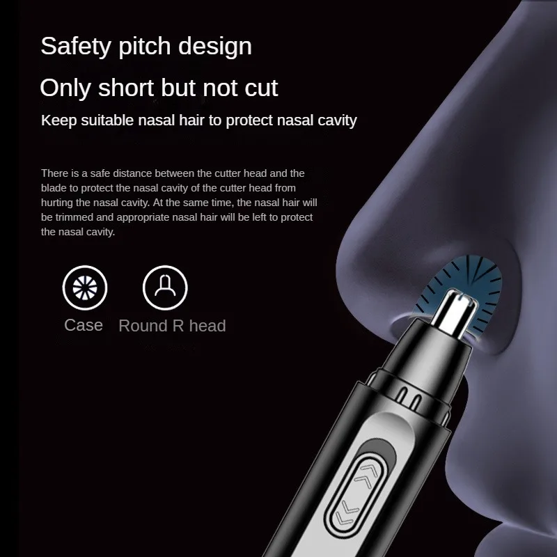 Electric Nose Trimmer for Men Usb Rechargeable Ear Trimmer for Men Women  Mini Portable Nose Hair Shaver Waterproof Safe Clean 4