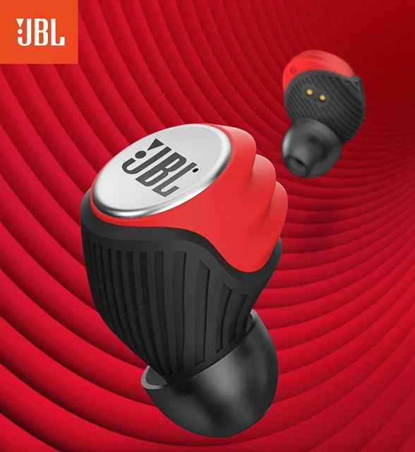 JBL T280 TWS Casque sans fil Bluetooth avec étui de chargement Écouteurs  Sport Running Music Écouteurs rouge
