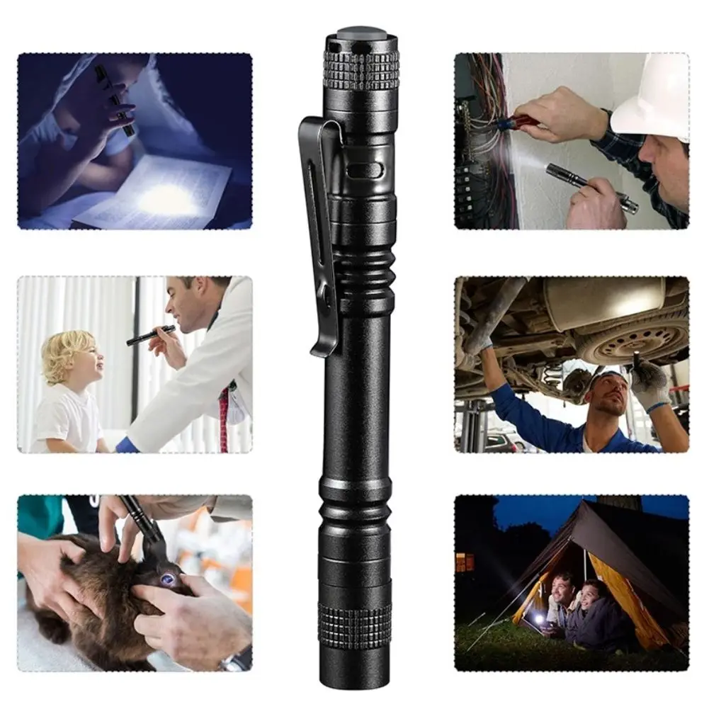 Portable Mini Pen LED Flashlight Useful Outdoor Mini Waterproof Bulb Pocket Torch Light LED Flashlight Lamp for Camping Hunting