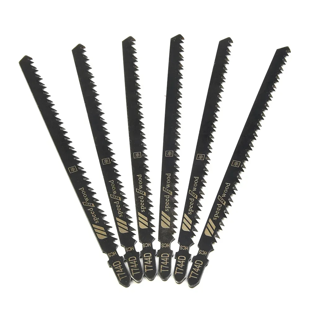 T744D Long 180mm Jigsaw Blades High Carbon Steel Blade For Wood Products Woodworking Blades Home 6pcs