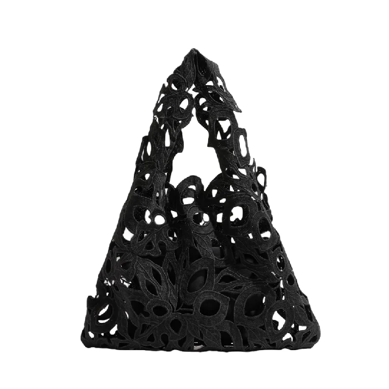 Lace Shoulder Bag 2025 Women Summer Fashion Designer Handbags Ladies Hollow Out Flower Solid Color Composite Crochet Bags