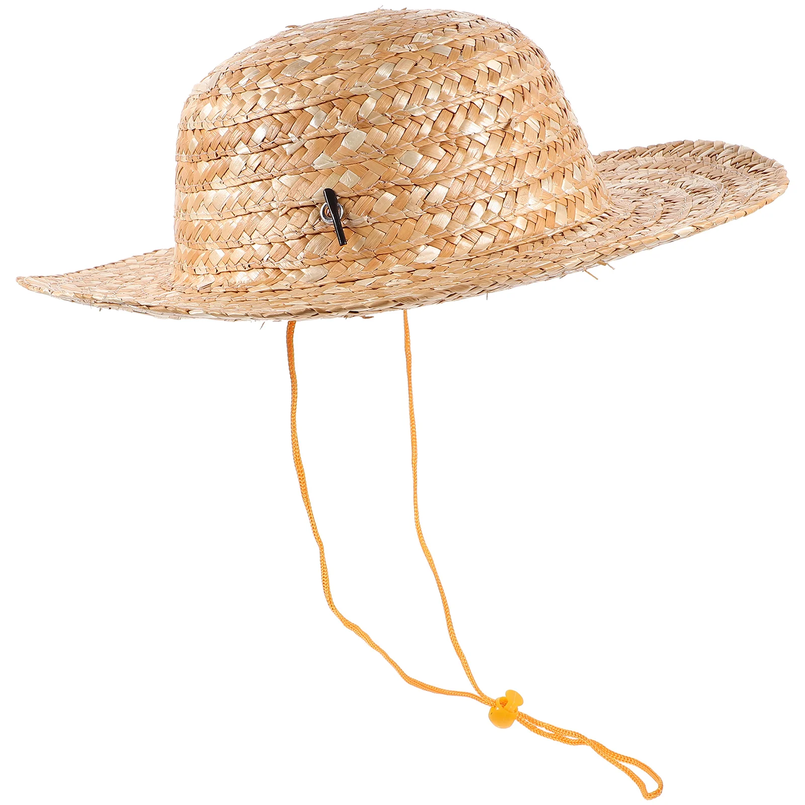 Kids Straw Hat Beach Sun Cap Outdoor Sun Protection Hat Handicraft Summer Party Farmer Costume Hats