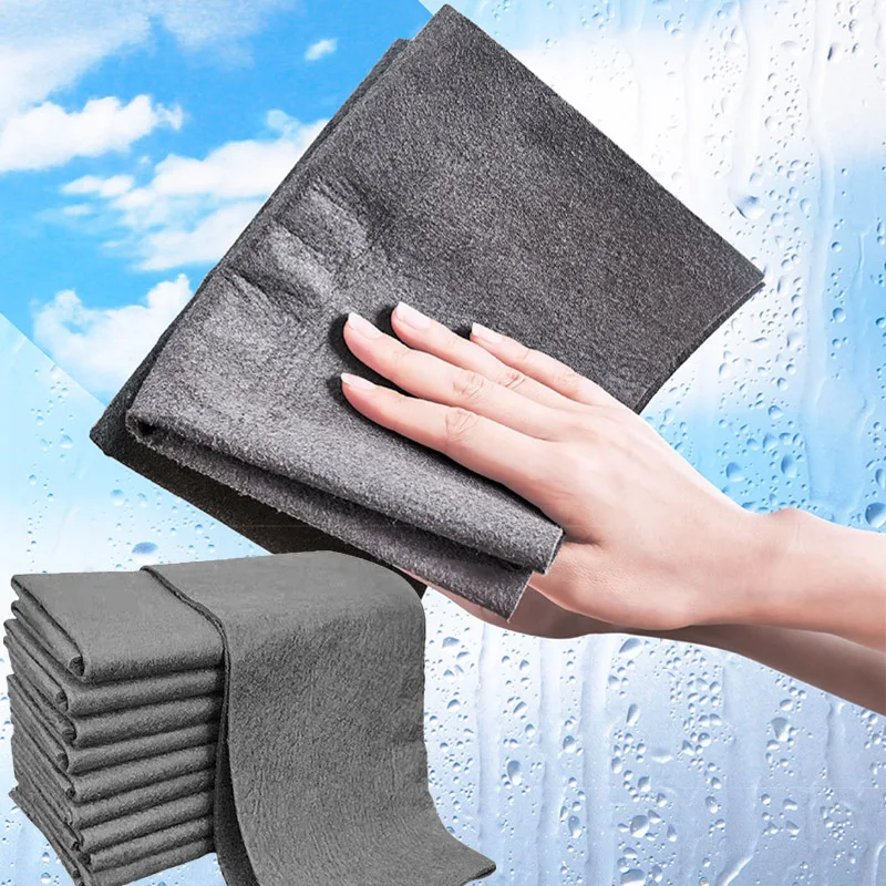 

9/12Pcs Thickened Magic Cloth Glass Wiping Rags Windows Mirror Microfiber Cleaning Cloth Car Glasses Washing Cleaning Towel