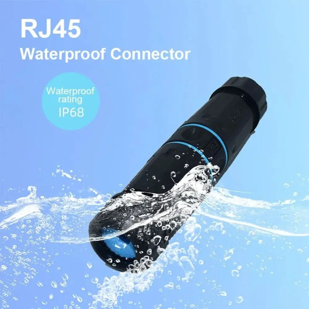 

Водонепроницаемый сетевой разъем RJ45, прочный двойной Разъем LAN, соединитель IP68, разъем «Мама-мама», удлинитель кабеля Ethernet