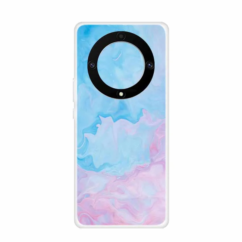 Marble Clear Soft TPU Silicone Back Cover - Transparent Coque