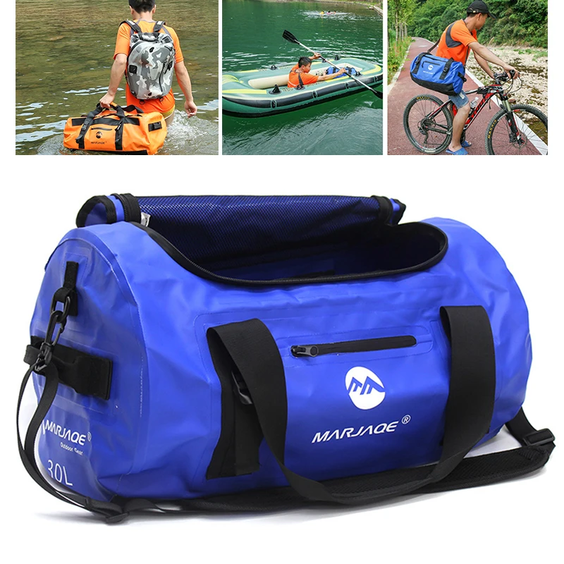30L-90L Waterproof Kayak Duffel Bag Dry Saddle Luggage Storage