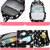 3PCS/Set  Aesthetic Backpack Kid Nylon Colorful Class School Bag for Girls Teenage Youth Backpack Children's School Pencil Cases 4